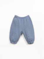 Knit trousers in a blend of organic cotton and regenerative cotton