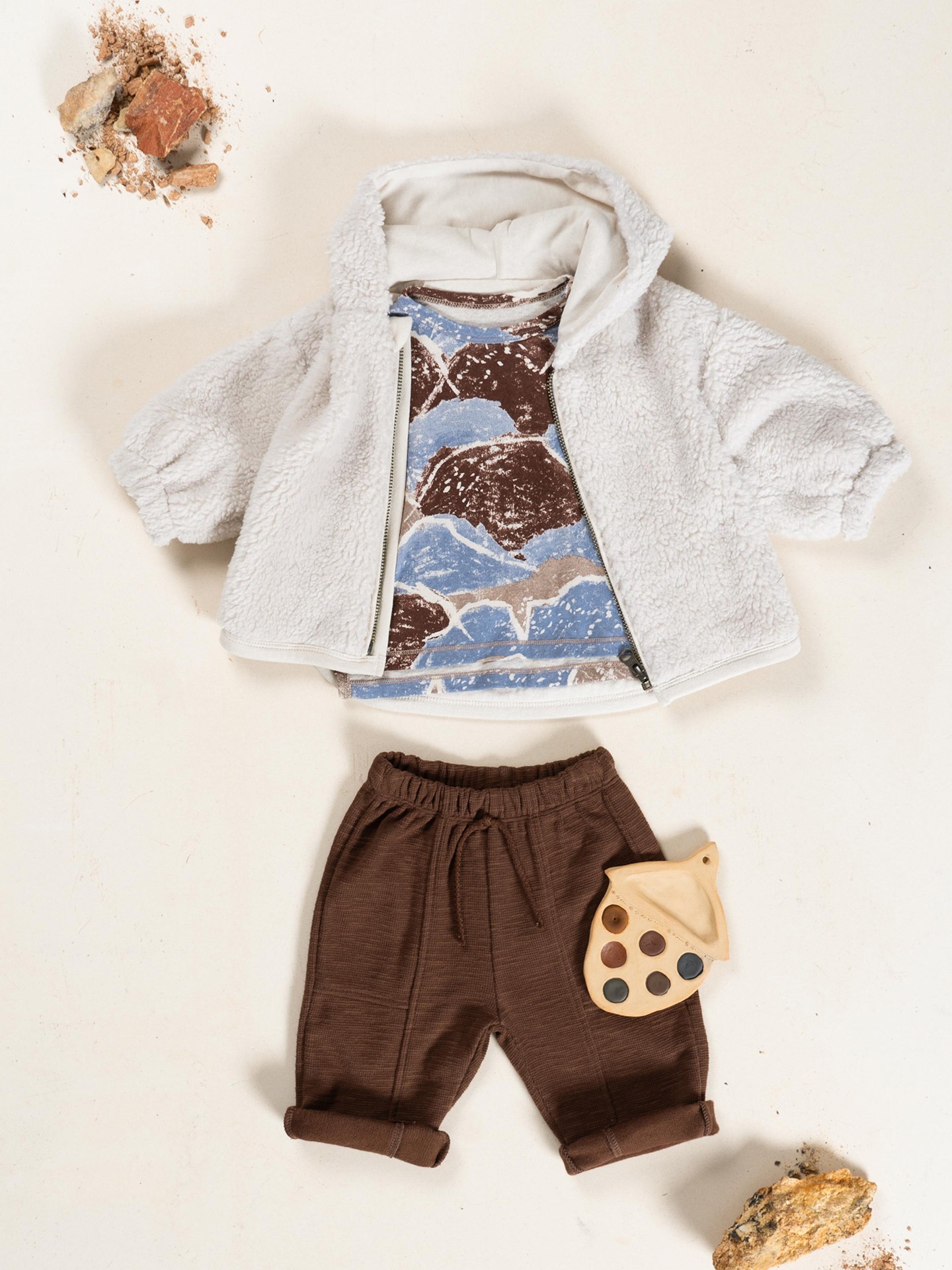 Pantalón de punto de fibras naturales