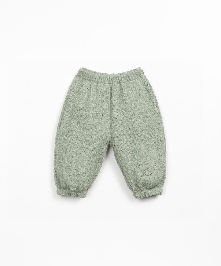 Pantaloni in maglia con miscela di cotone biologico e cotone rigenerativo