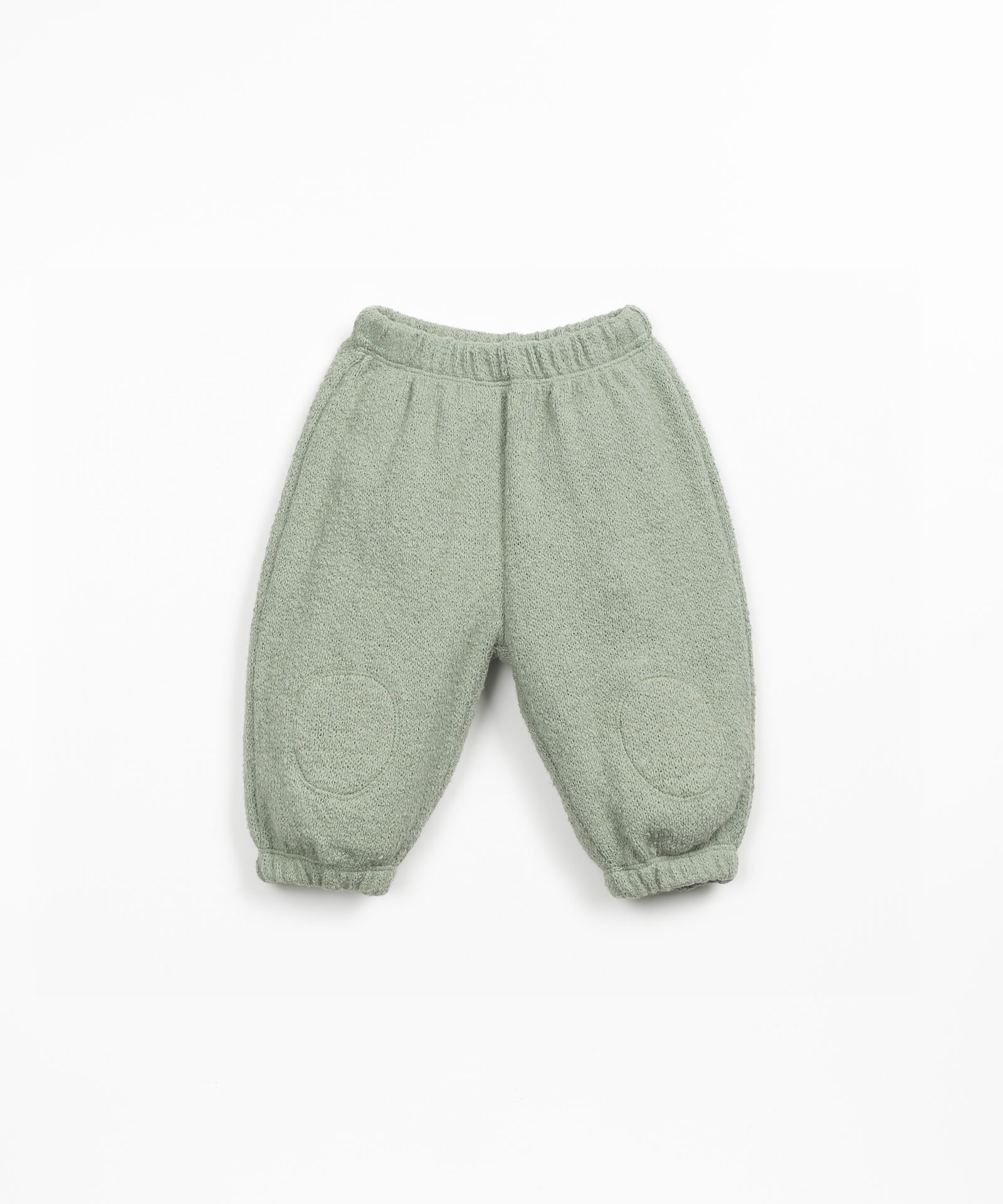 Calça de malha com mistura de algodão orgânico e algodão regenerativo