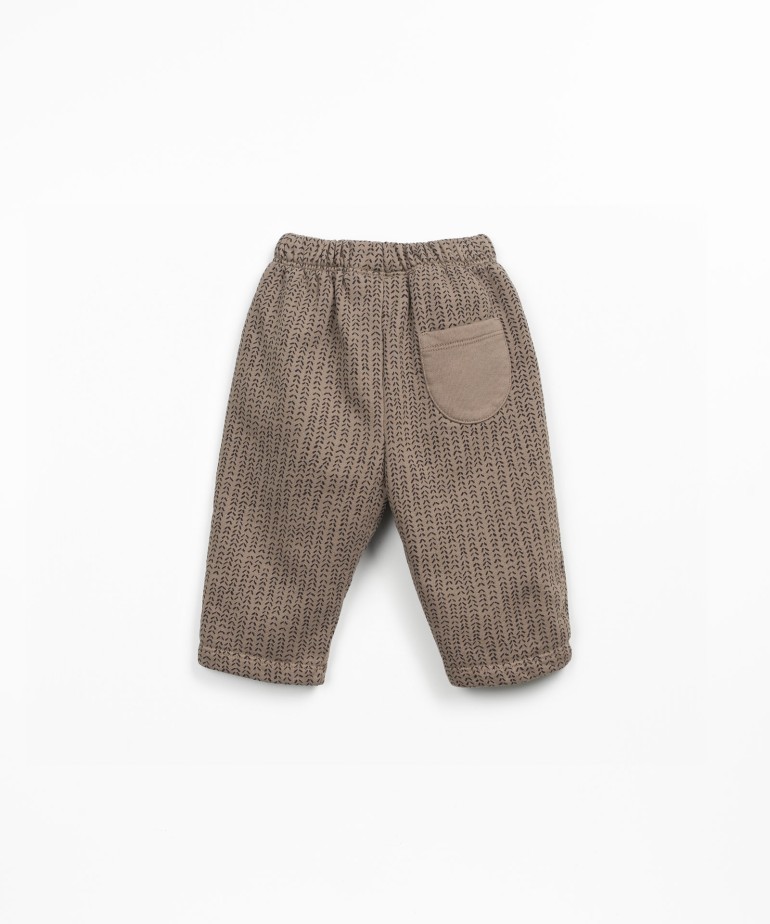 Pantalon en maille avec fibres naturelles