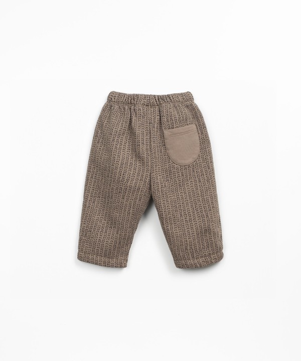 Jersey trousers with natural fibres