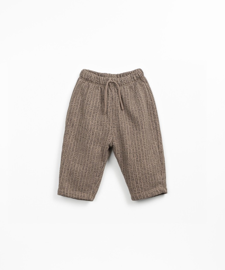 Pantalones de punto con fibras naturales