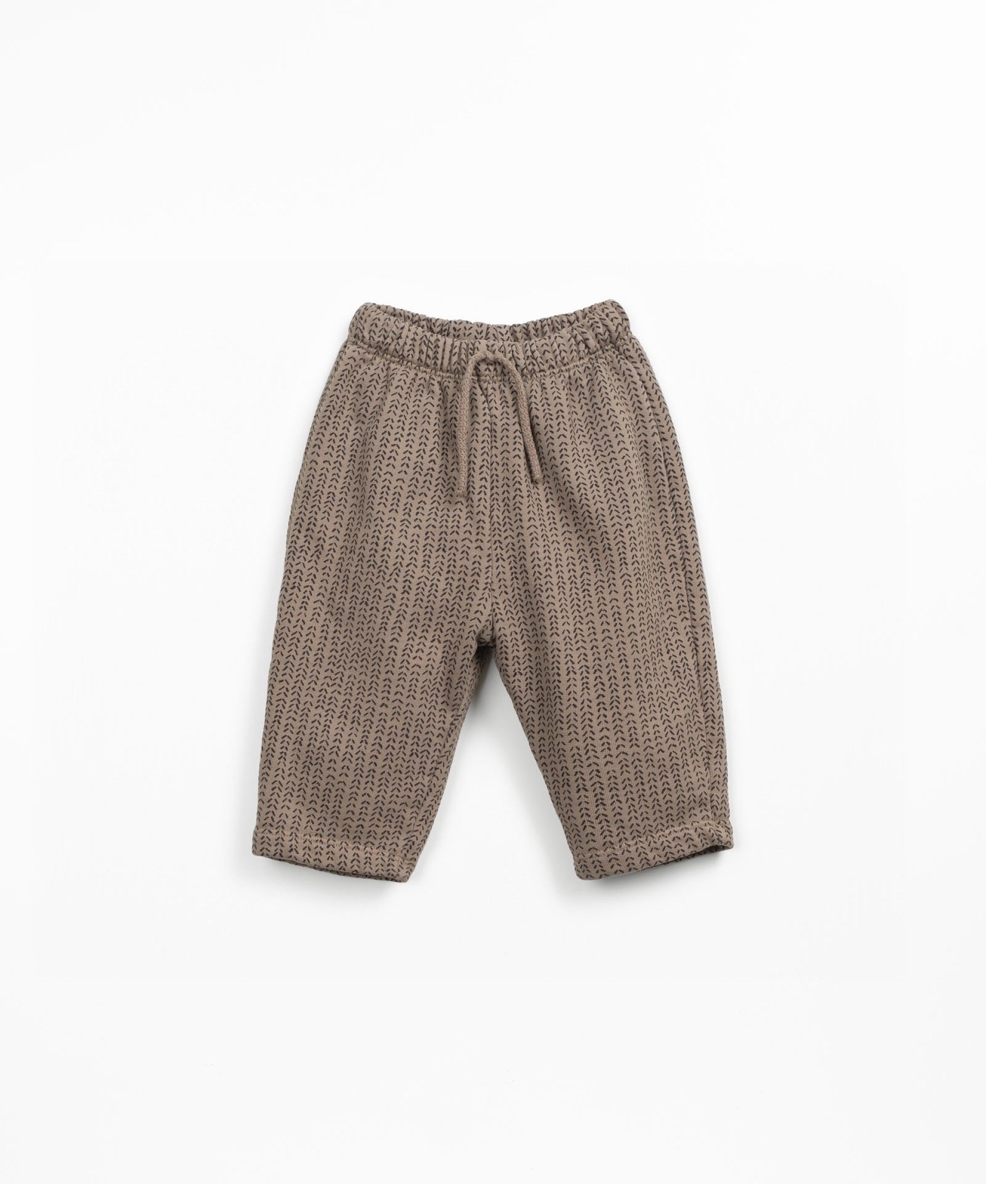 Pantalones de punto con cordn decorativo