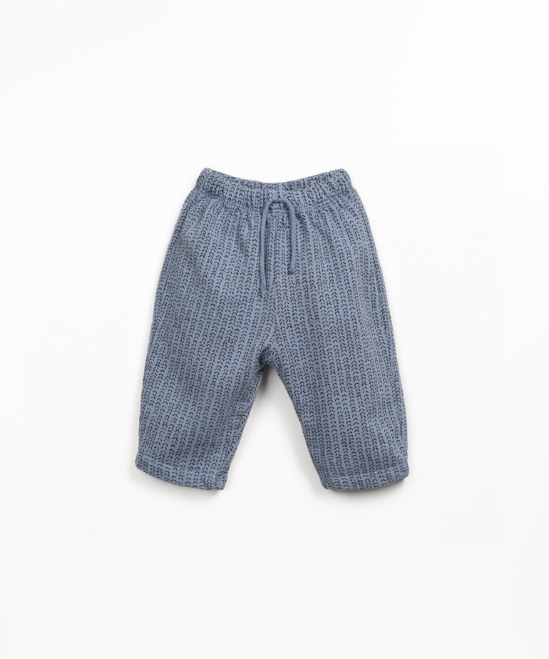 Pantaln de punto con fibras naturales