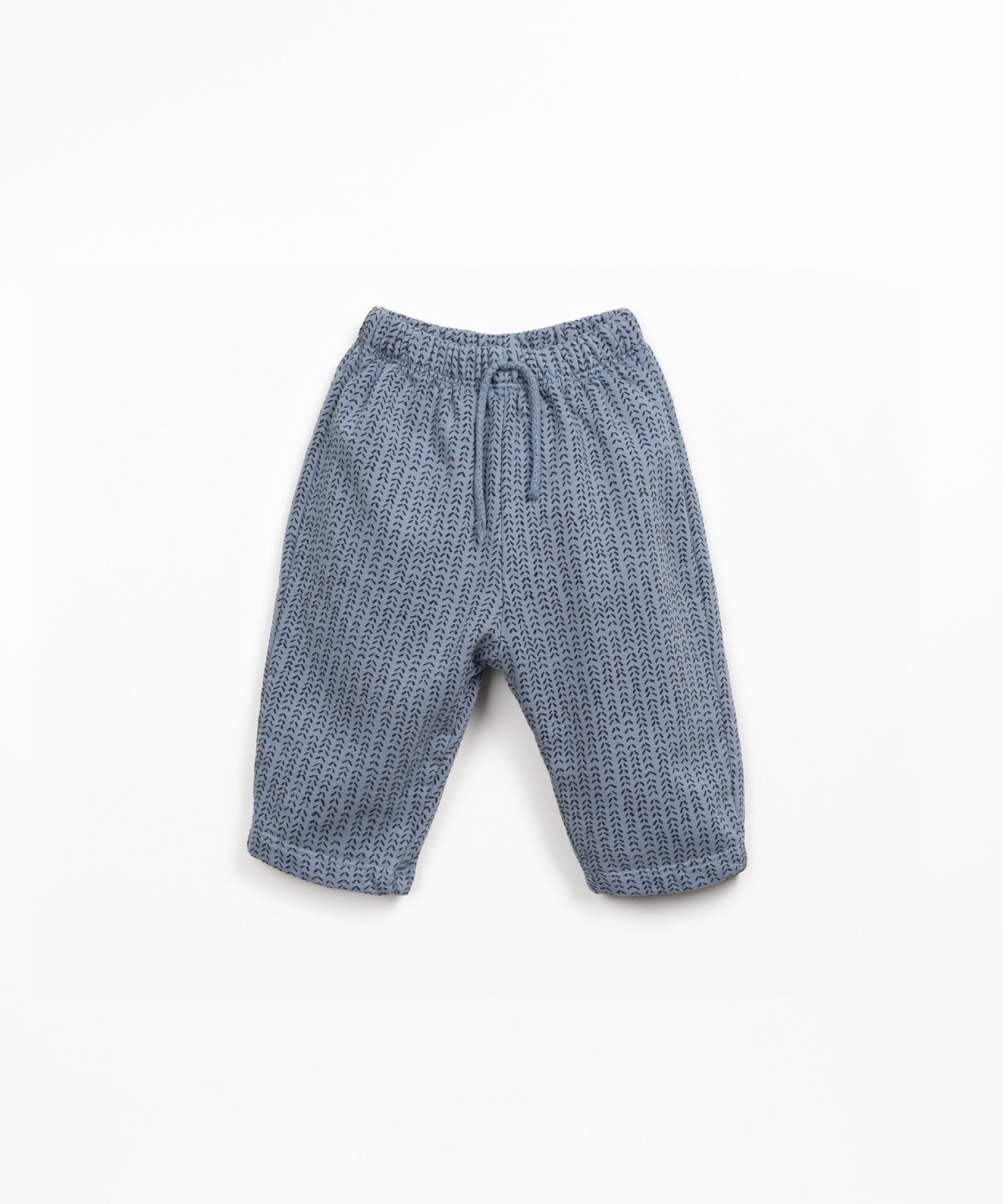 Pantalones de punto con cordn decorativo