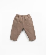 Pantalones de sarga con cintura elstica