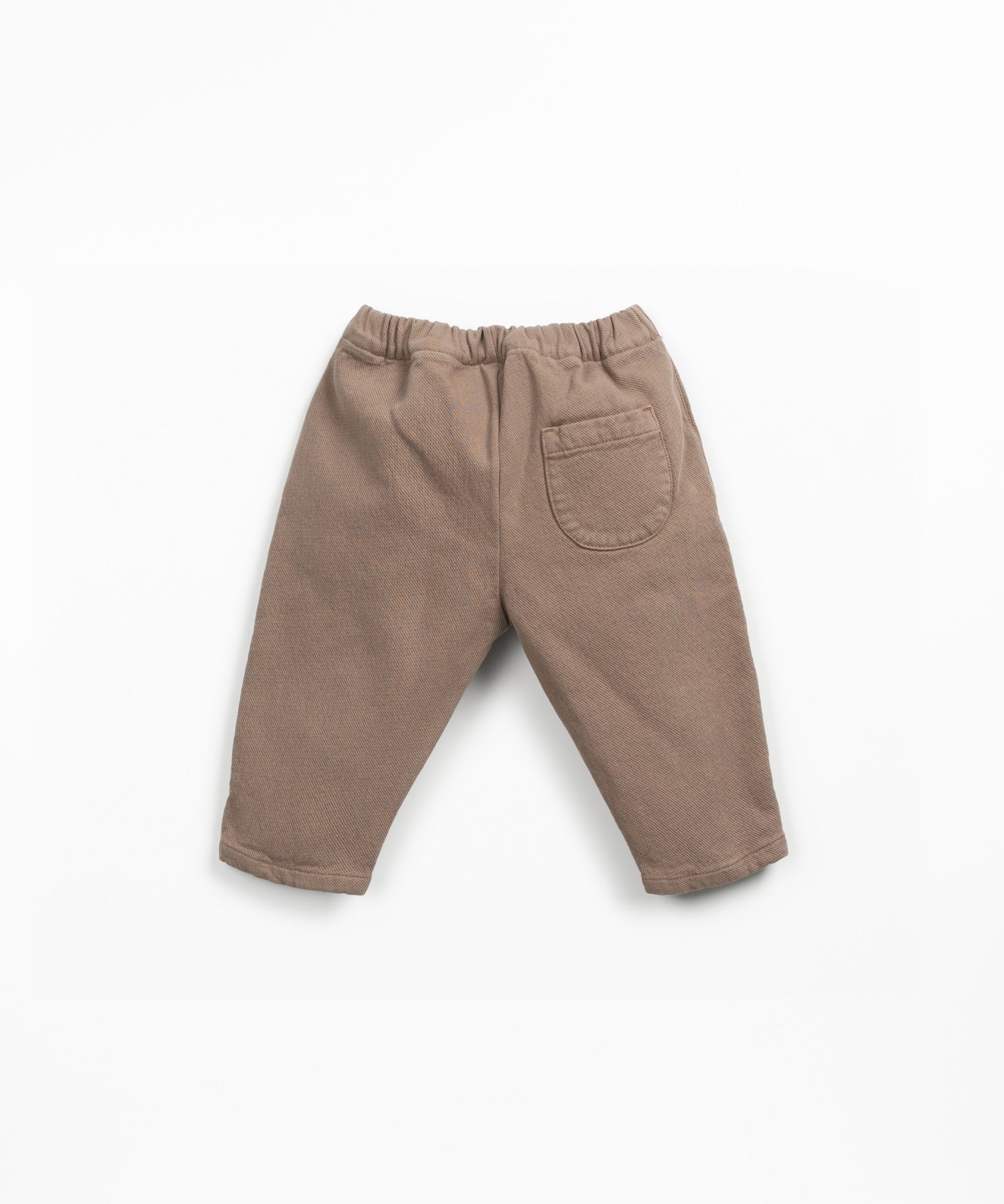Pantalones de sarga con cintura elstica