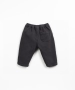 Pantalones de sarga con cintura elstica
