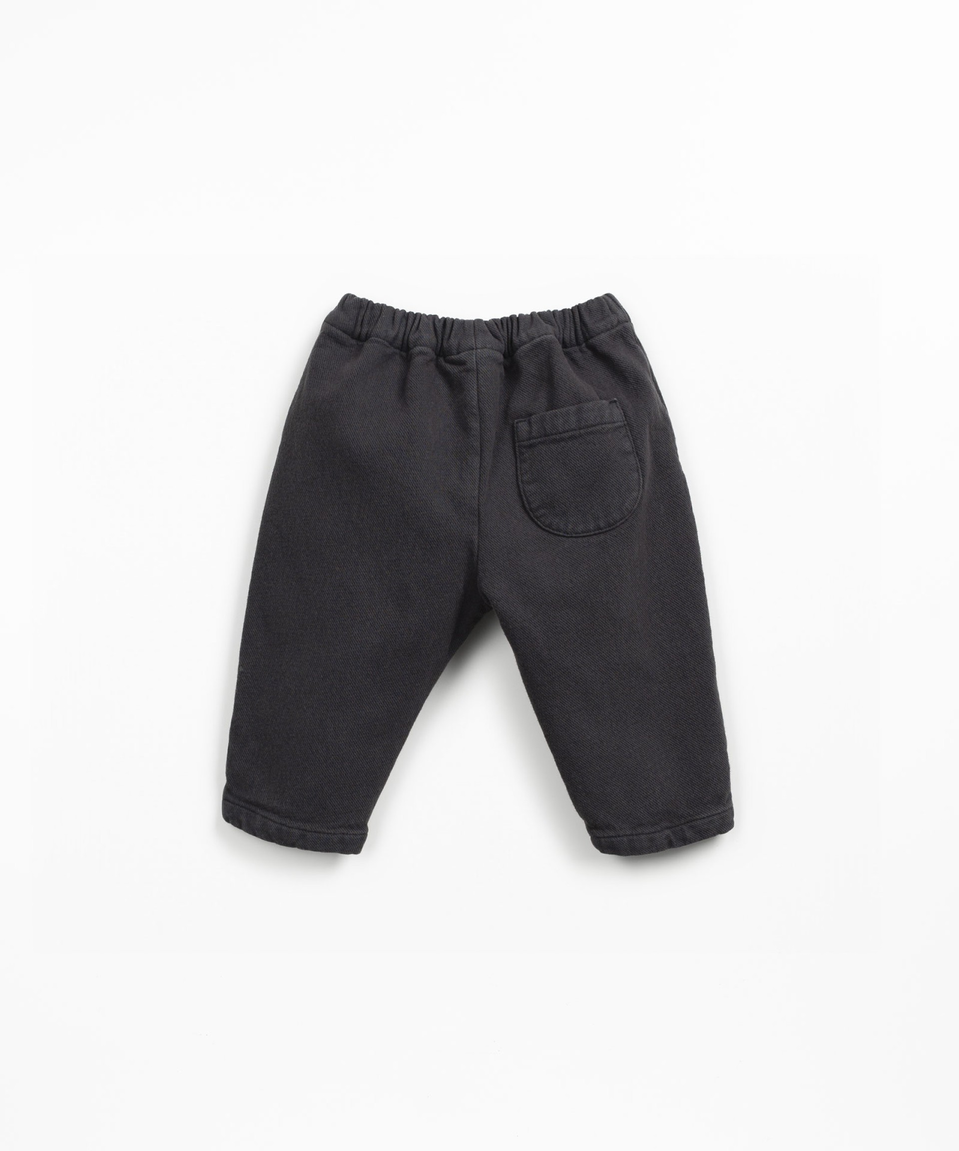 Pantalones de sarga con cintura elstica