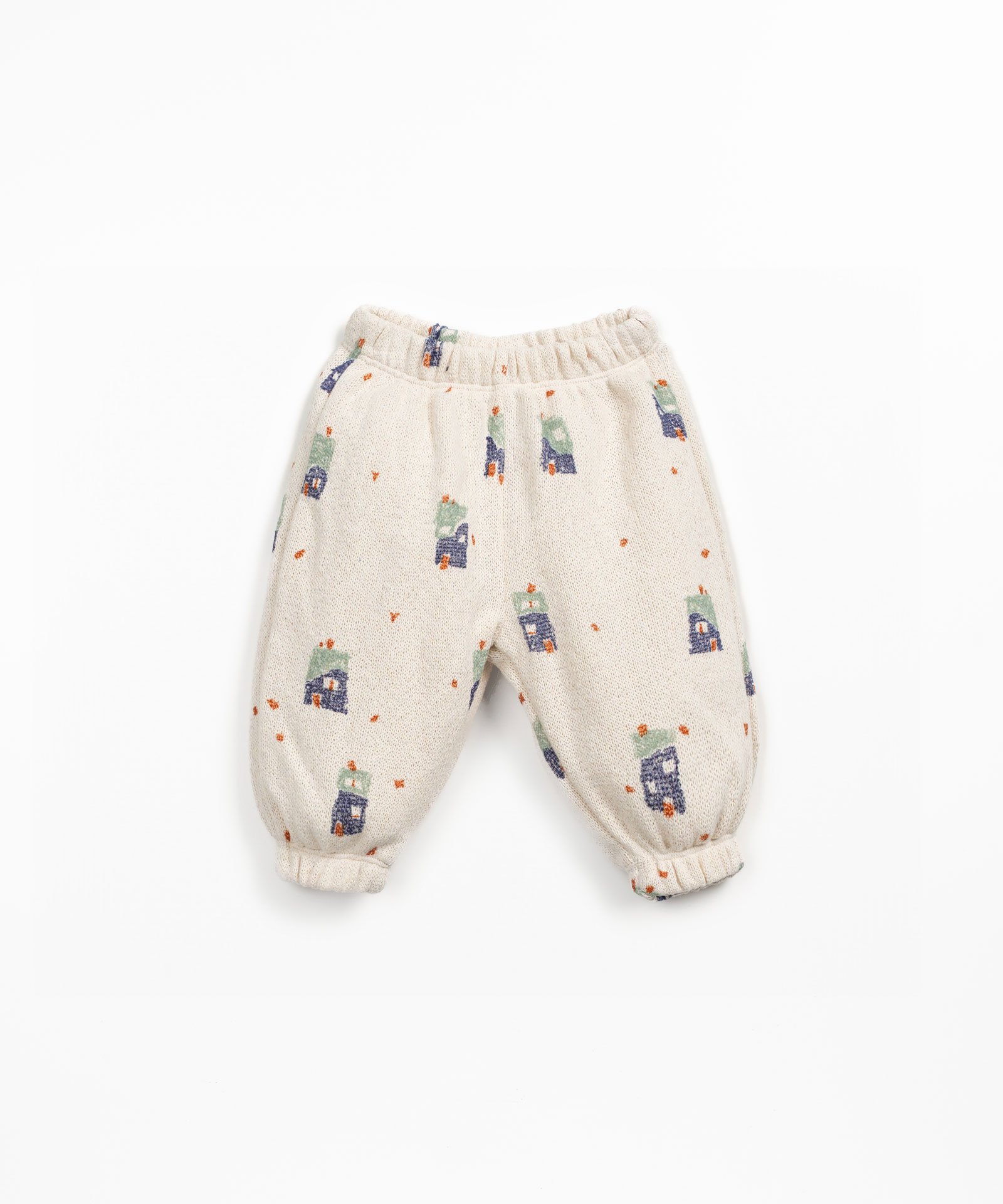 Pantaloni in maglina con cotone rigenerativo e cotone riciclato