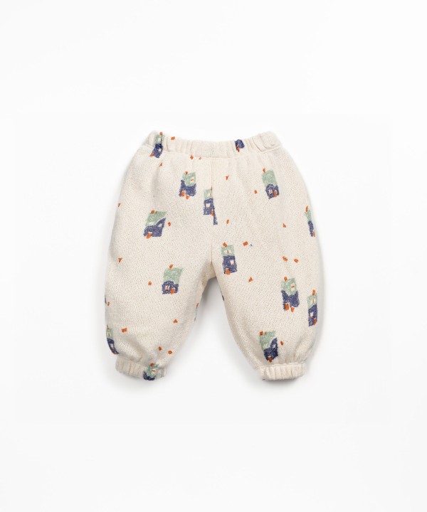 Jersey trousers with regenerative cotton and recycled cotton