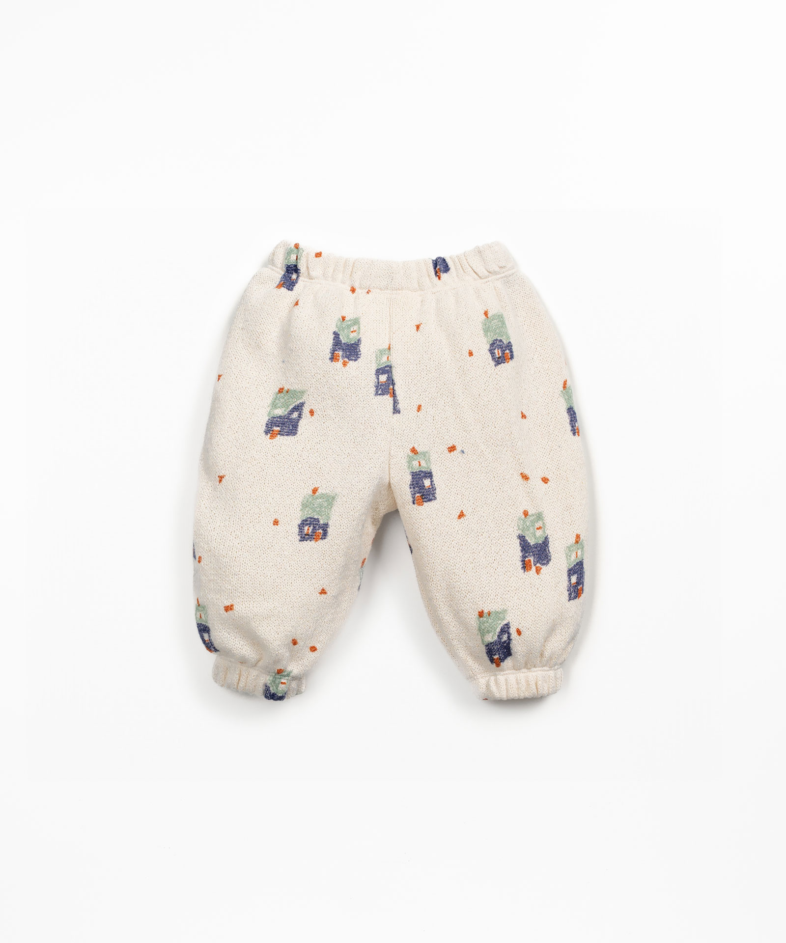 Pantaloni in maglina con cotone rigenerativo e cotone riciclato