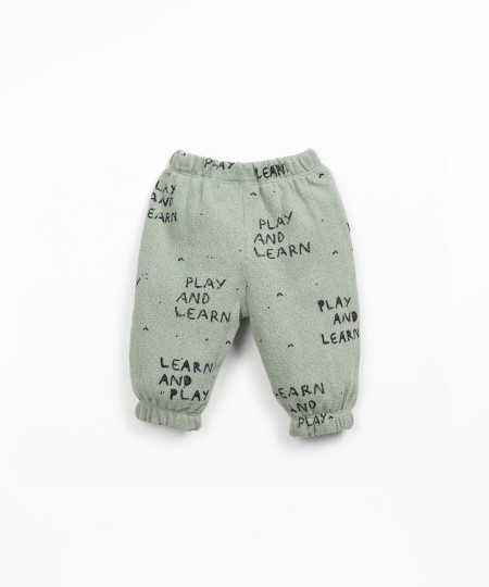 Pantalon en maille avec coton régénératif et coton recyclé