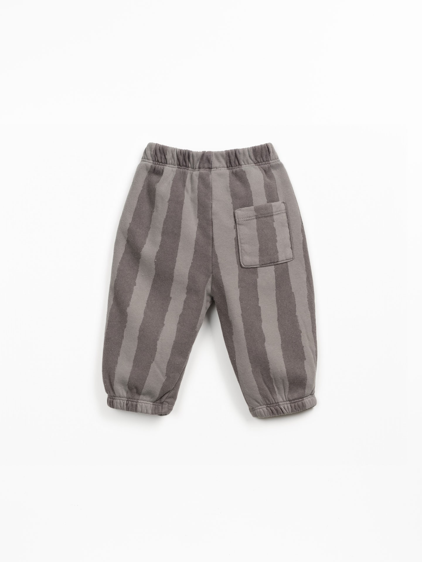 Jersey trousers in blend of organic cotton and cotton