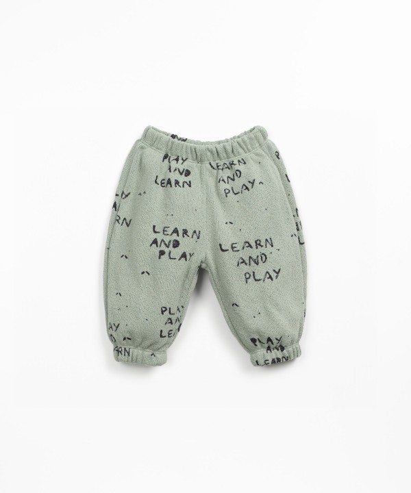 Jersey trousers with regenerative cotton and recycled cotton