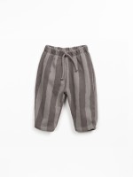 Jersey trousers in blend of organic cotton and cotton