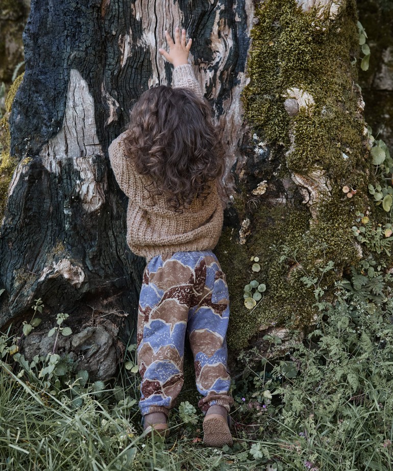 Pantaln de felpa mezcla de algodn orgnico y algodn