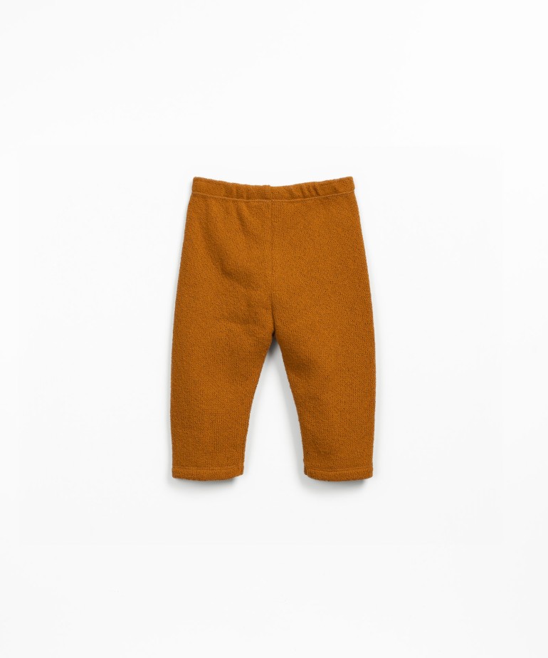 Leggings in misto fibre naturali e fibre riciclate