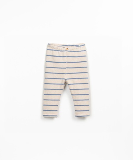 Leggings con estampado de rayas