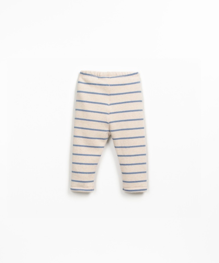 Leggings con fantasia a righe