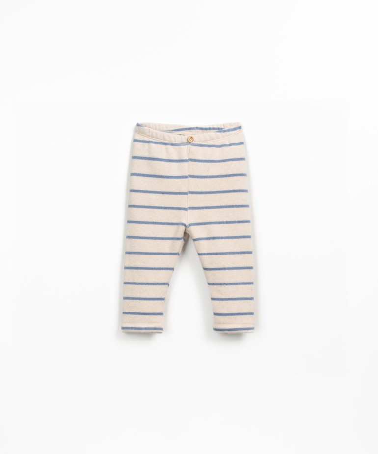 Leggings con fantasia a righe