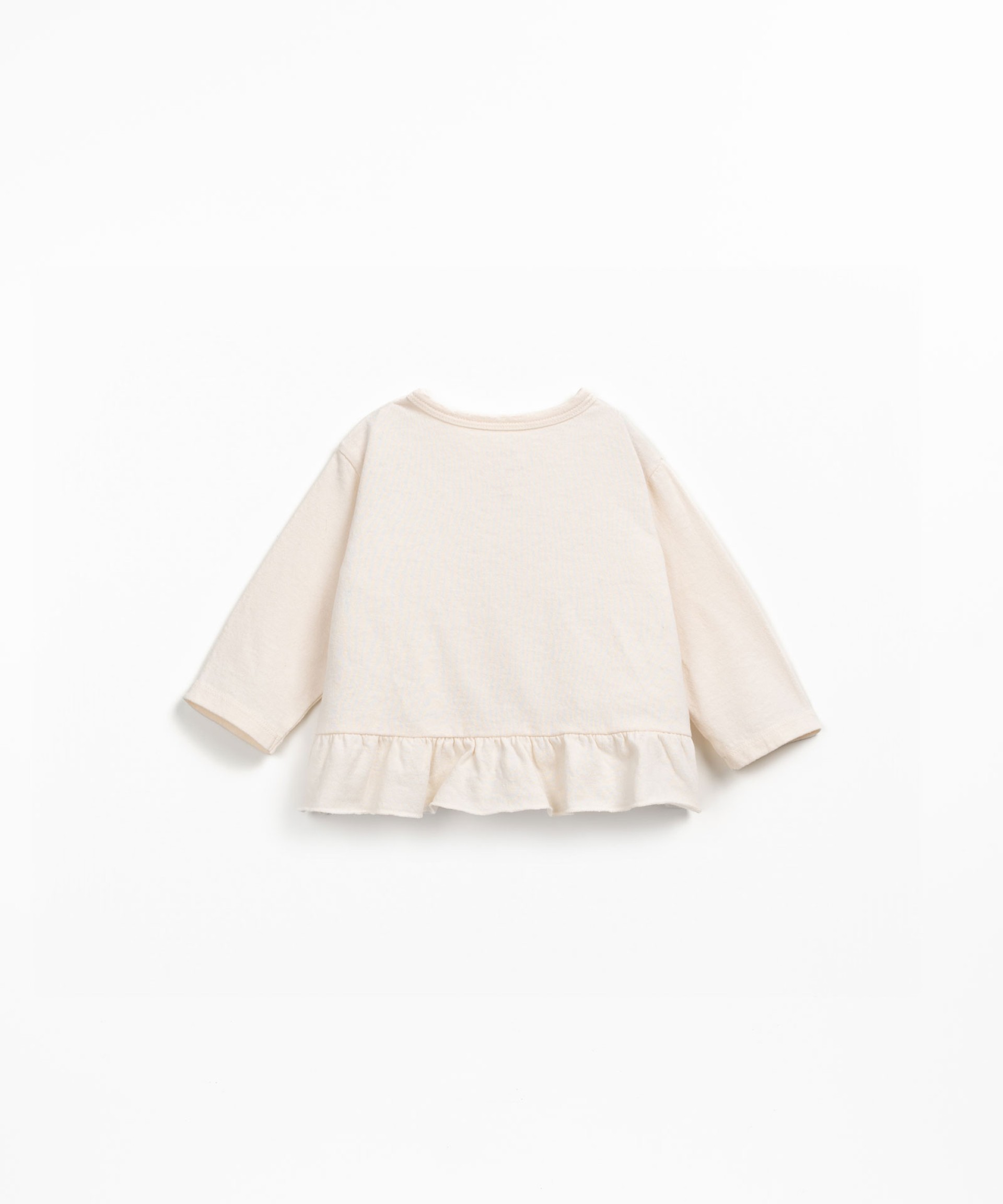 Jersey t-shirt with shoulder opening