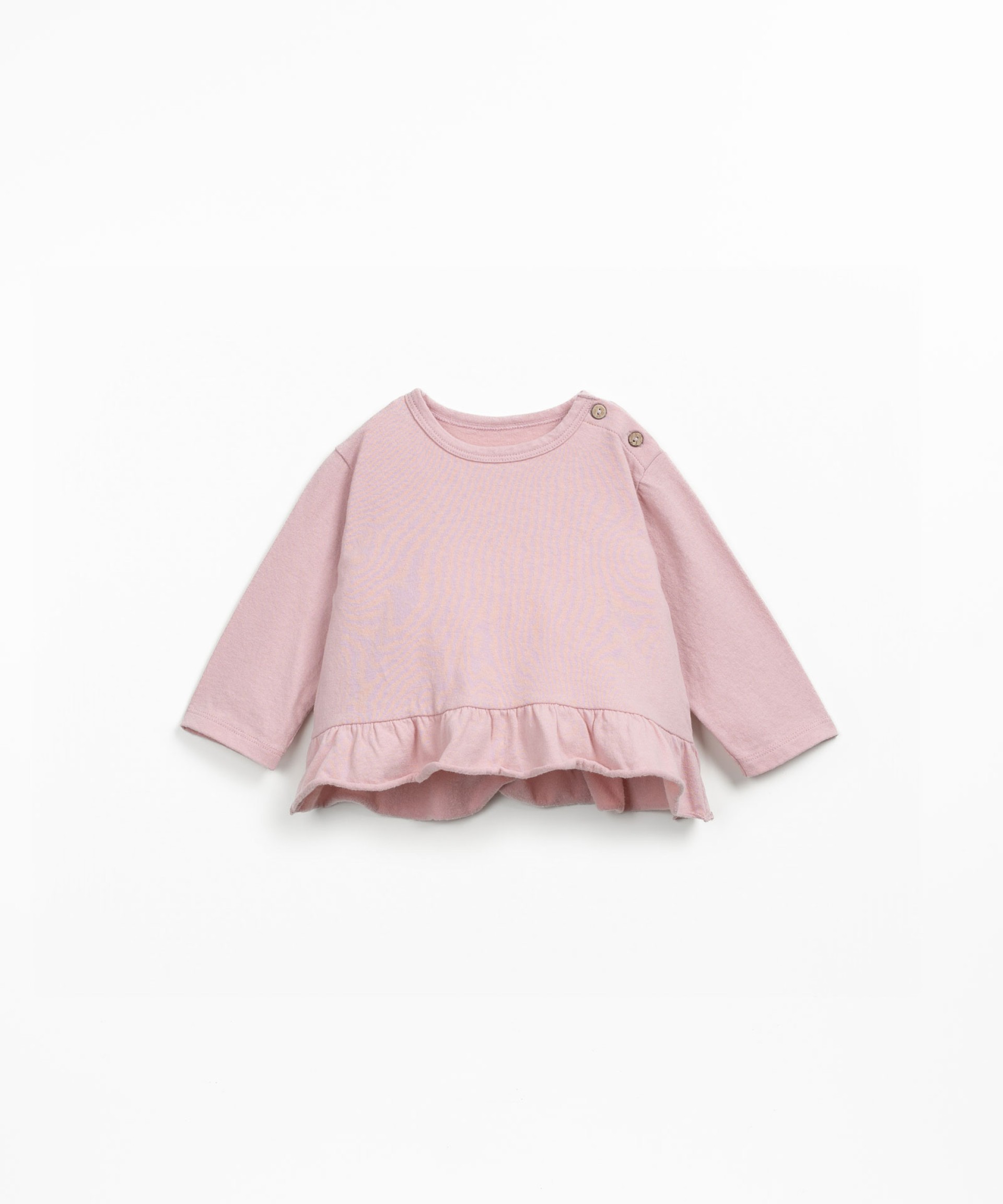 Jersey t-shirt with shoulder opening