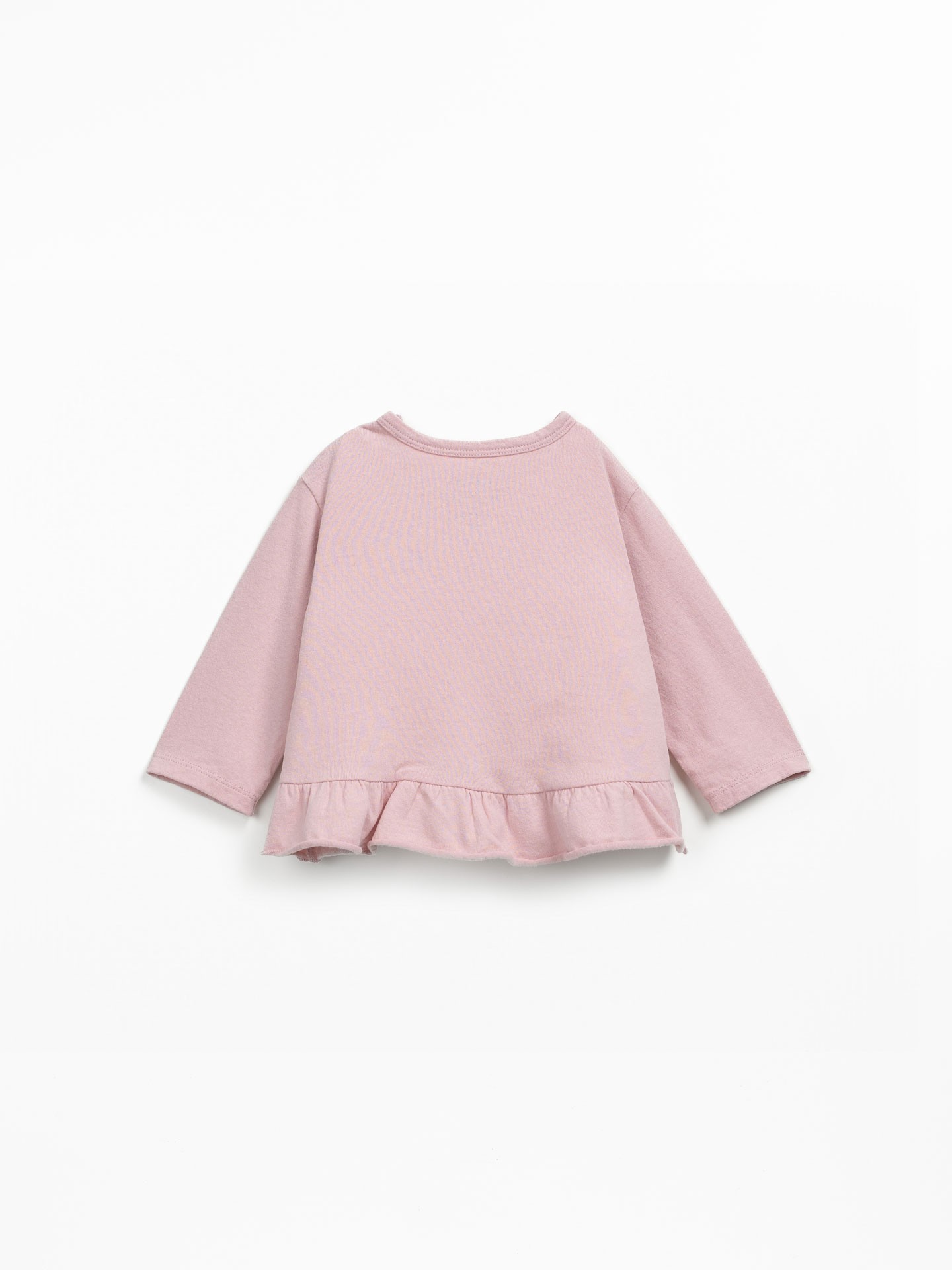 Jersey t-shirt with frill insert