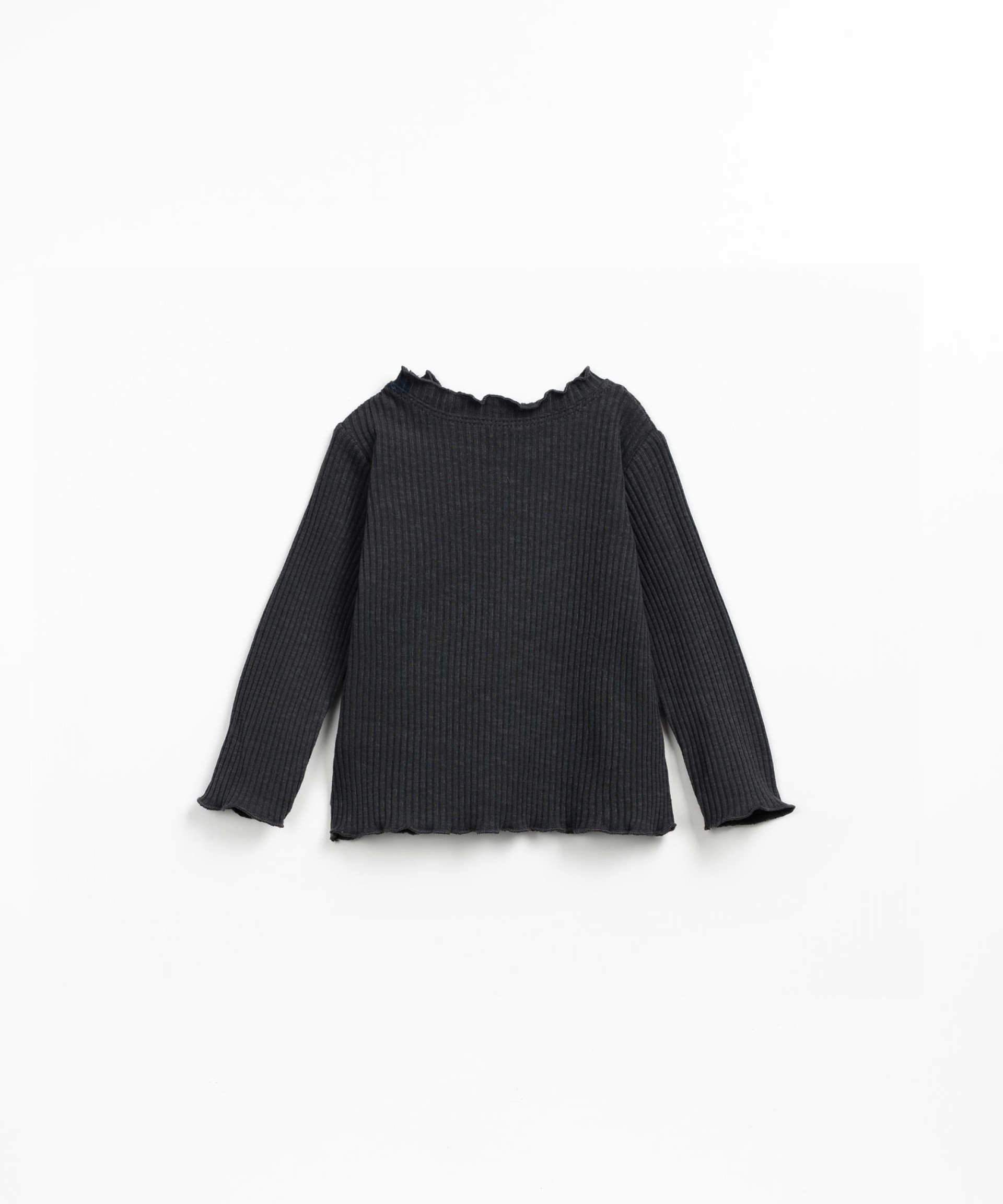 Ribbed knit T-shirt