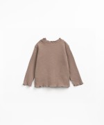 Ribbed knit t-shirt