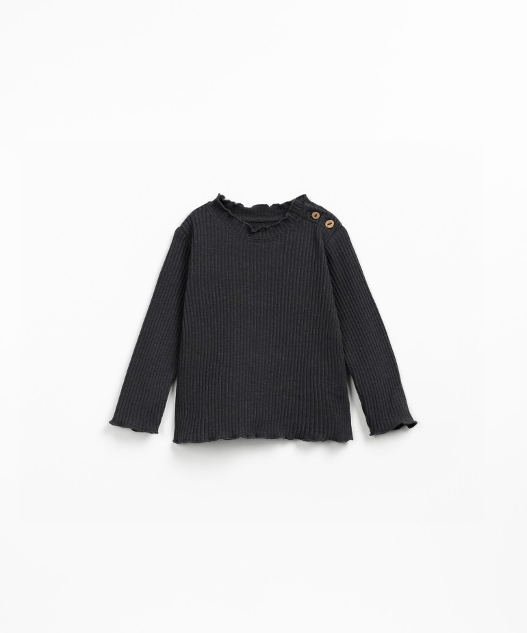 Organic cotton knit T-shirt
