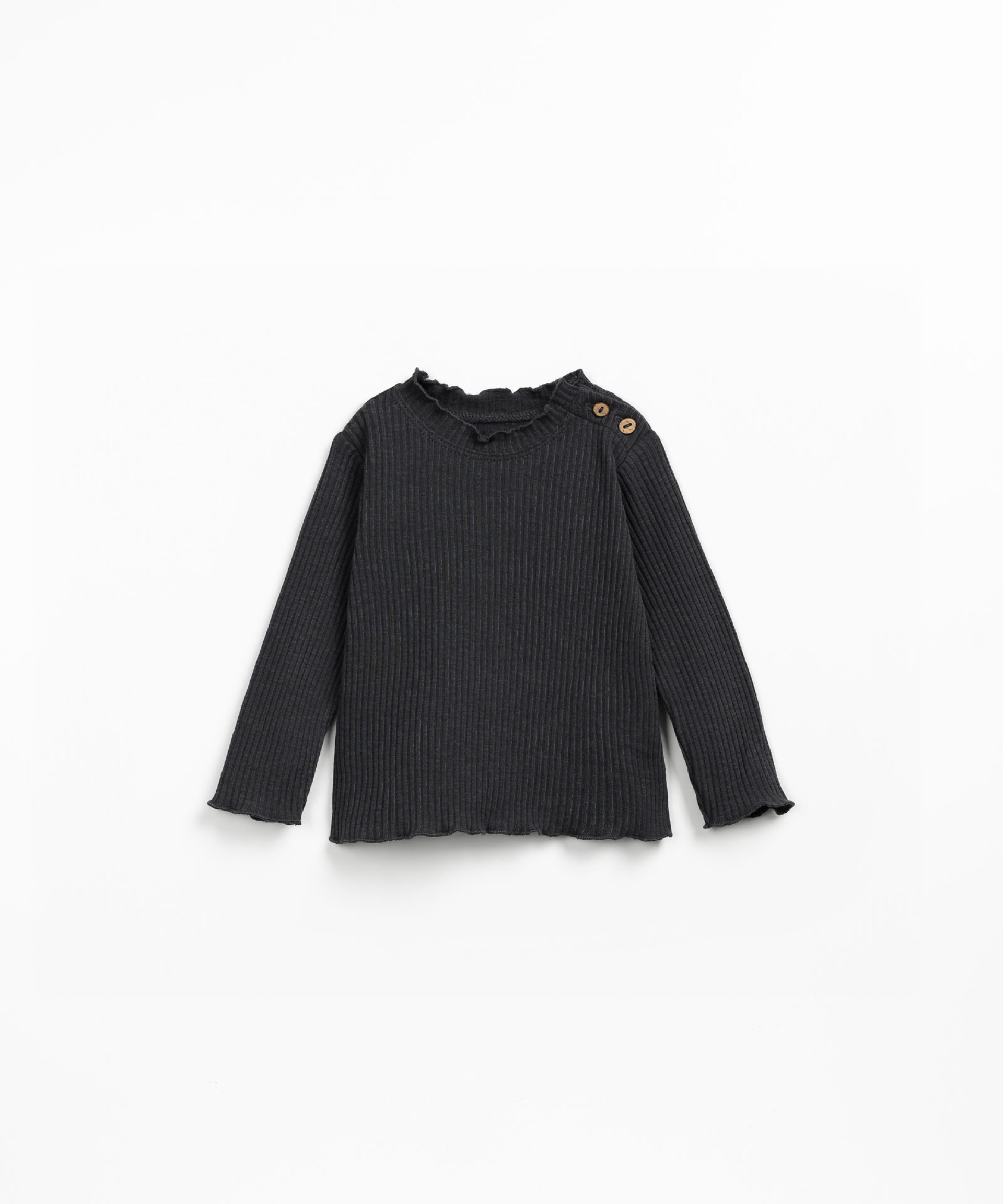 Ribbed knit T-shirt