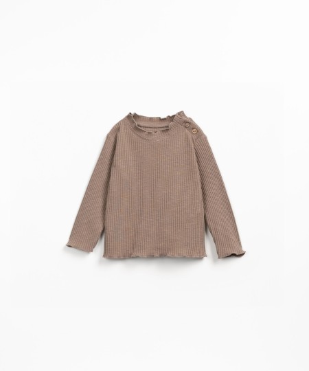 Organic cotton knit t-shirt