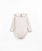 Organic cotton bodysuit with frill detail