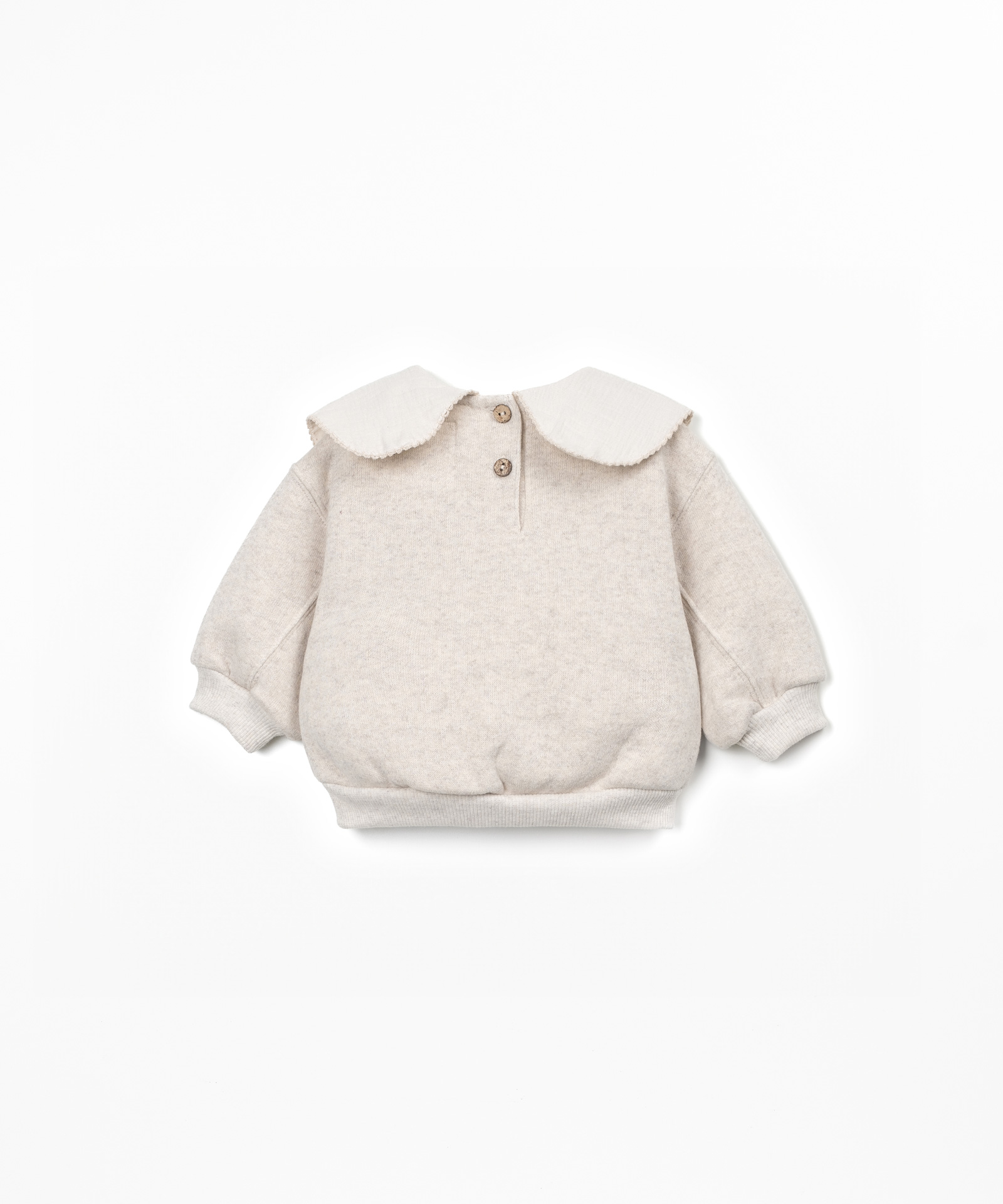 Maglia in misto fibre naturali e fibre riciclate