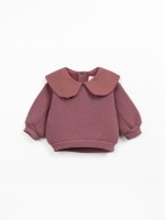 Sweater in a blend of natural and recycled fibers