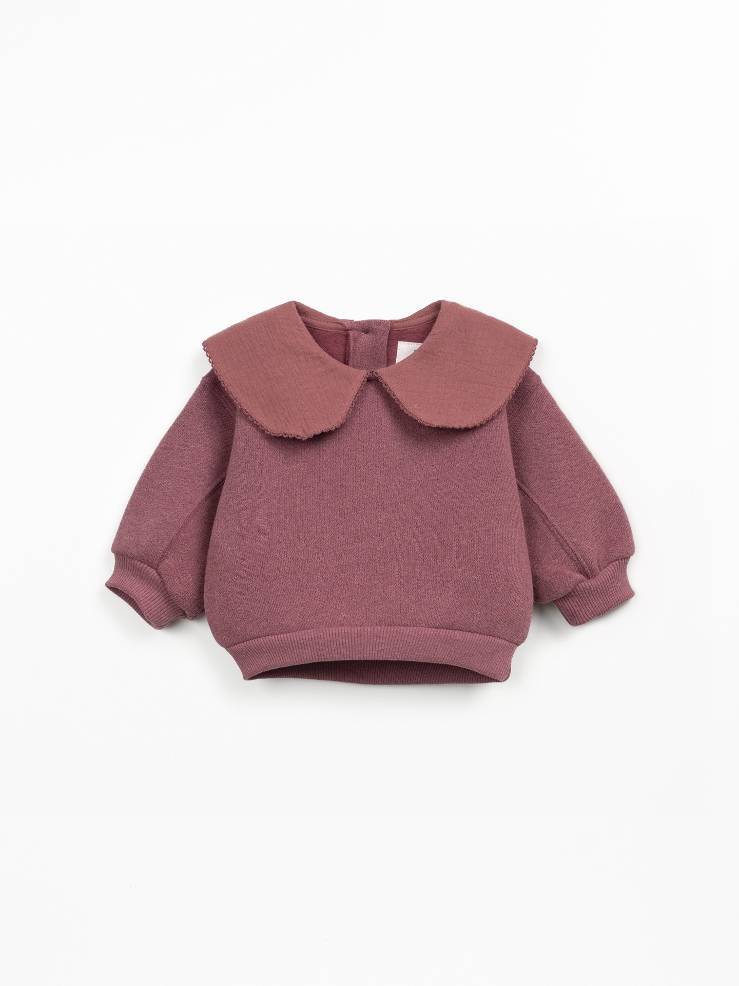 Sweater in a blend of natural and recycled fibers