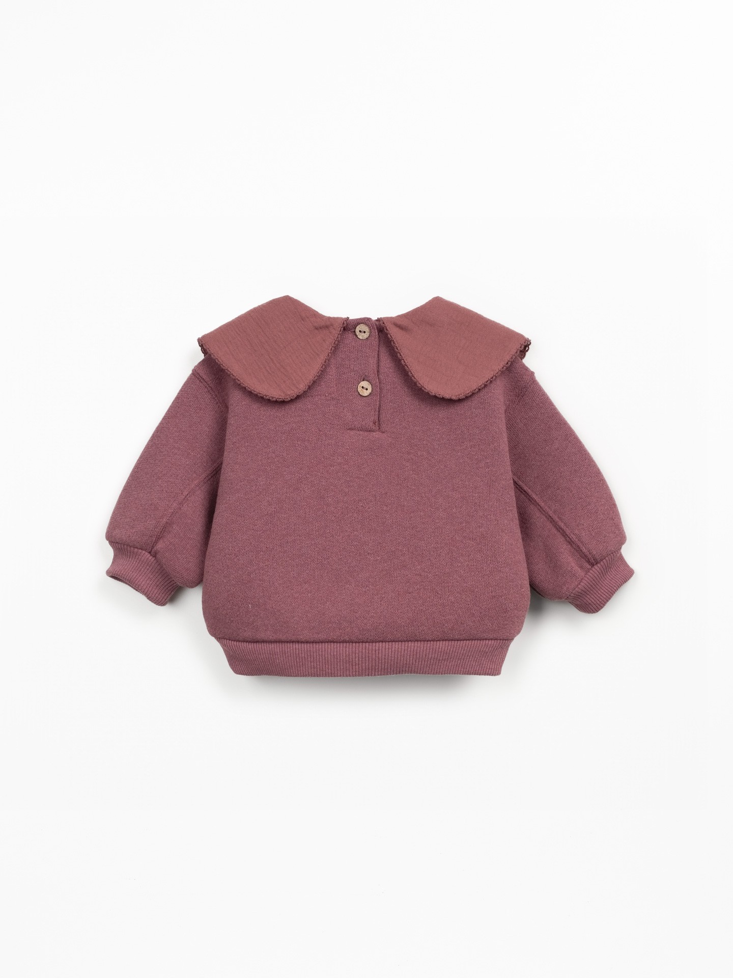 Sweater in a blend of natural and recycled fibers