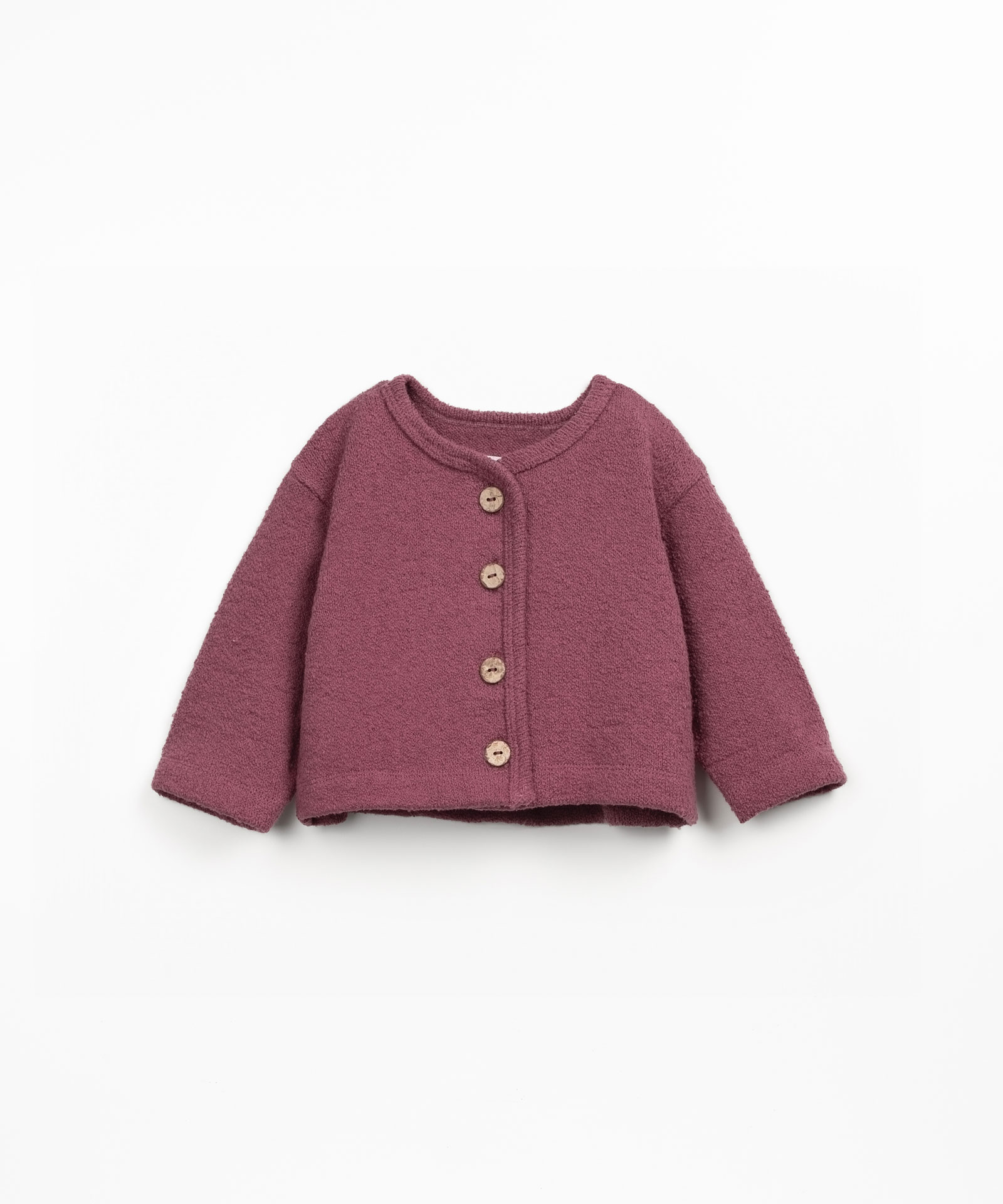 Knitted jacket with Re(play) yarn