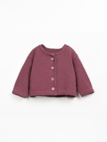 Knitted jacket with Re(play) yarn