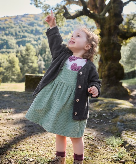 Knit jacket with Re(play) yarn