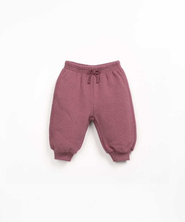 Jersey trousers in a blend of natural and recycled fibers