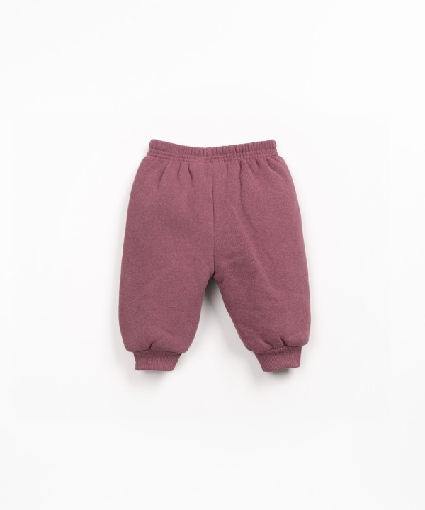 Jersey trousers in a blend of natural and recycled fibers