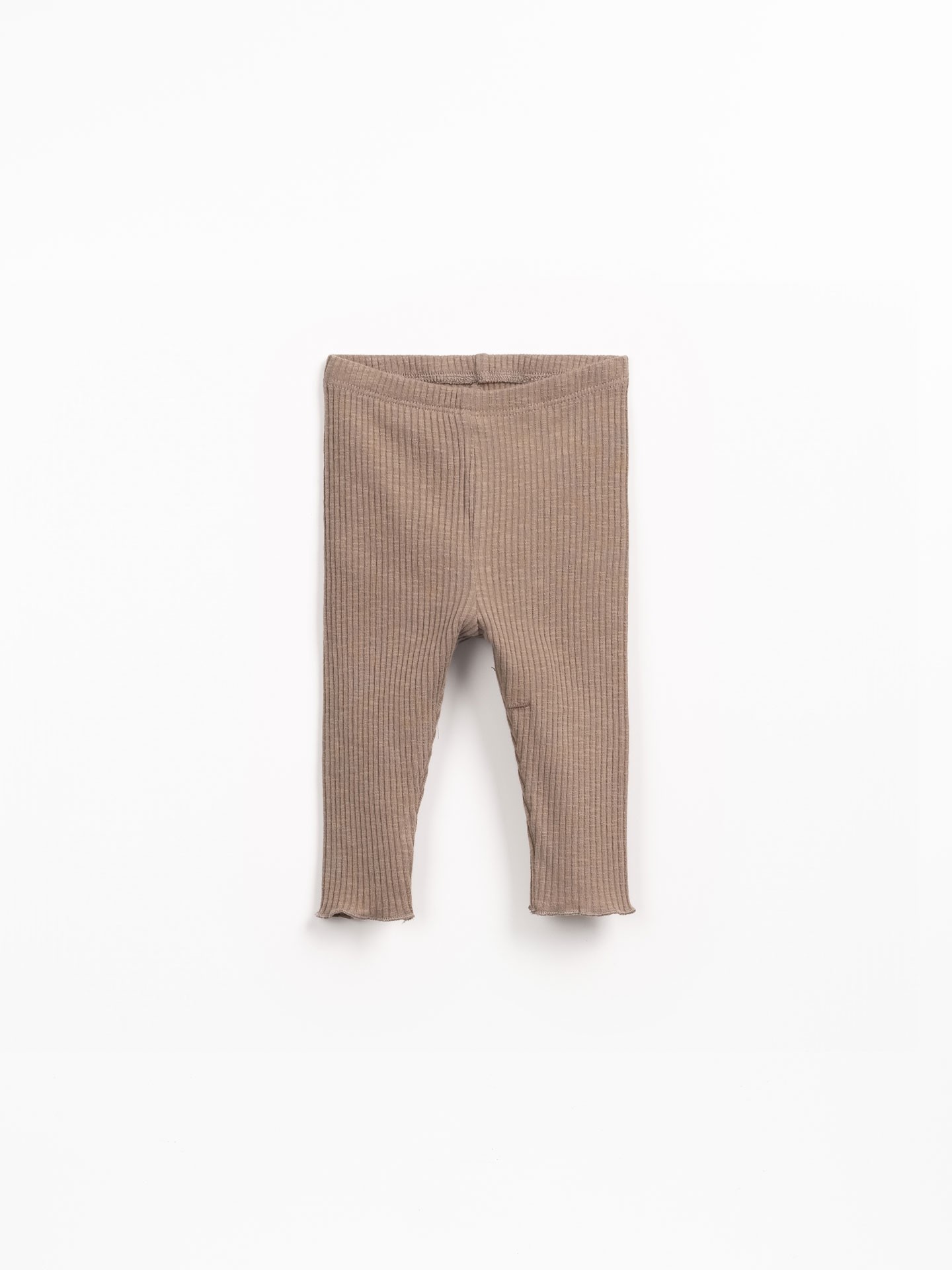 Leggings de canalé en algodón orgánico