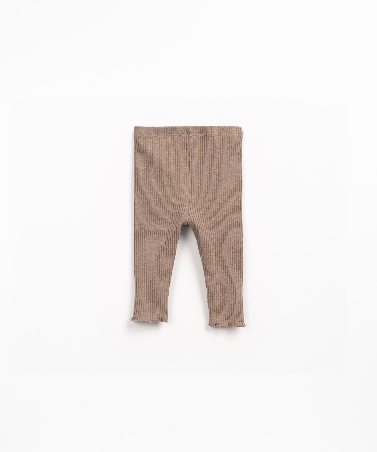 Ribbed leggings in organic cotton