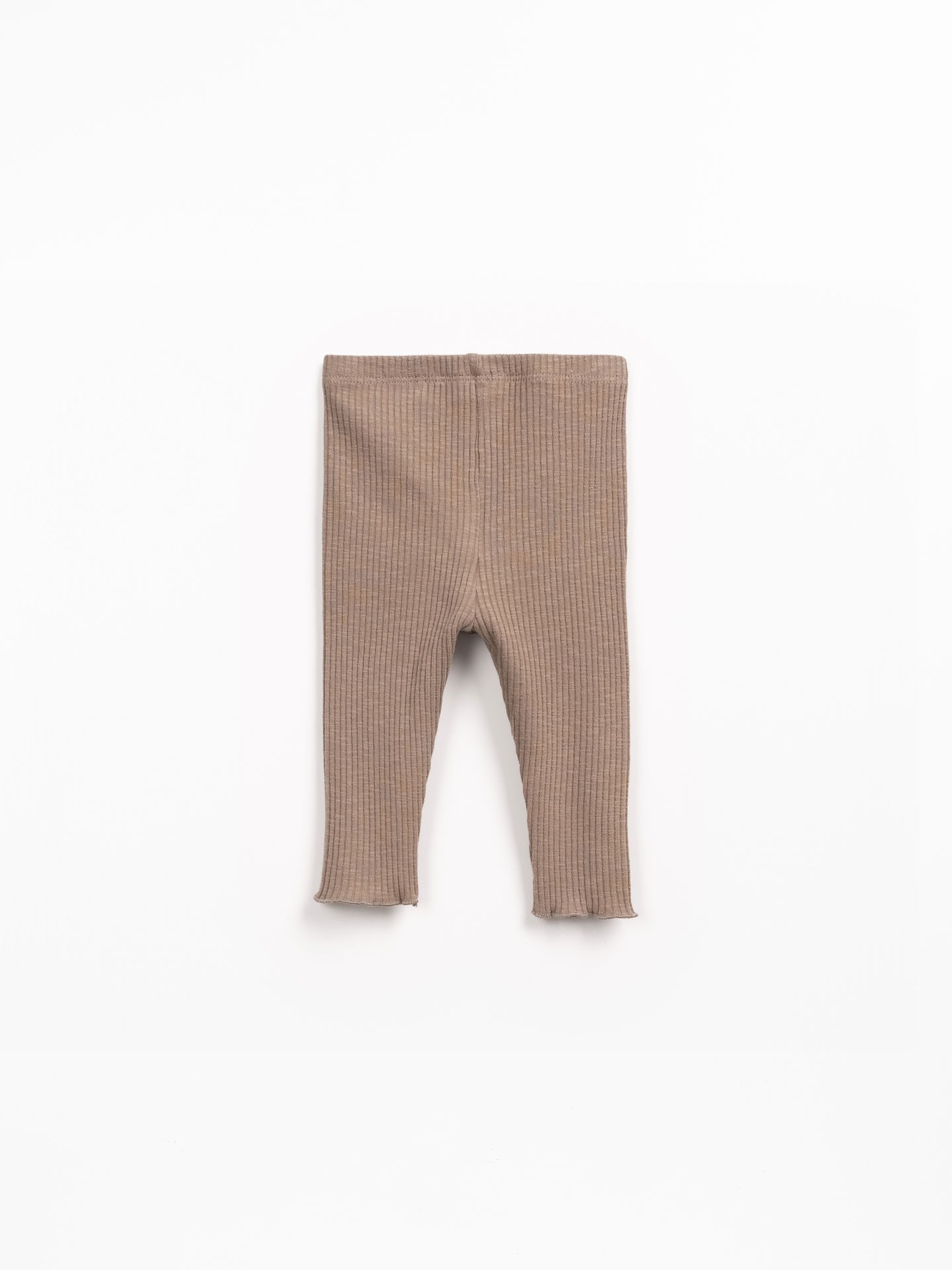 Leggings de canalé en algodón orgánico