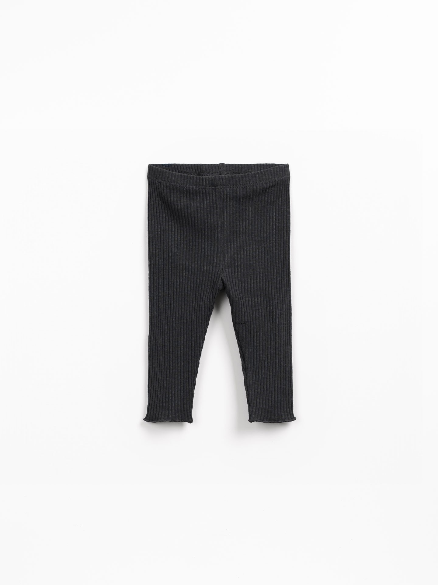 Leggings a costine in cotone biologico