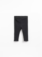 Ribbed leggings in organic cotton