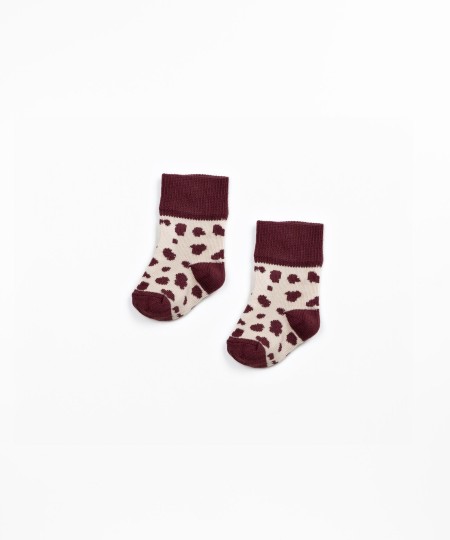Socks with animal print